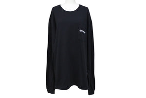 極美品 CHROME HEARTS クロムハーツ アーチロゴ 長袖Tシャツ サイズXL FUCK YOU CHプラス ブラック ホワイト 中古 4b008214