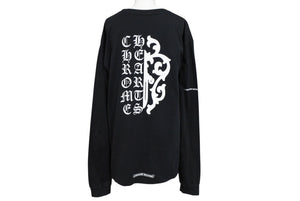 CHROME HEARTS クロムハーツ ヴィン ダガープリント 長袖 ロンT ブラック Lサイズ 美品 中古 4b008216