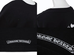 CHROME HEARTS クロムハーツ ヴィン ダガープリント 長袖 ロンT ブラック Lサイズ 美品 中古 4b008216