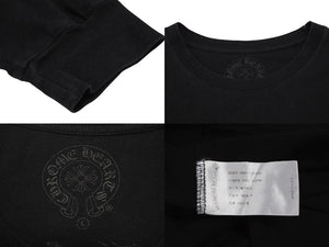 CHROME HEARTS クロムハーツ ヴィン ダガープリント 長袖 ロンT ブラック Lサイズ 美品 中古 4b008216