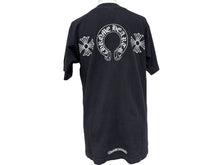 Load image into Gallery viewer, CHROME HEARTS クロムハーツ 半袖Tシャツ サイズS ホースシュー CHプラス プリント ブラック ホワイト 良品 中古 4b008218