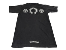 Load image into Gallery viewer, CHROME HEARTS クロムハーツ 半袖Tシャツ サイズS ホースシュー CHプラス プリント ブラック ホワイト 良品 中古 4b008218