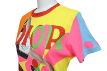 Load image into Gallery viewer, 新品未使用 Christian Dior クリスチャンディオール 総柄半袖Tシャツ 5E16155203 サイズ42 マルチカラー ガリアーノ期 中古 4b008221