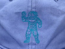 画像をギャラリービューアに読み込む, BILLIONAIREBOYSCLUB ビリオネアボーイズクラブ ベースボール キャップ フリーサイズ ブルー パープル ゴールド金具 アジャスター 良品 中古 4b008222