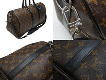 Load image into Gallery viewer, LOUIS VUITTON ルイヴィトン キーポル バンドリエール45 ボストンバッグ M56711 モノグラムマカサーブラウン 美品 中古 4b008250