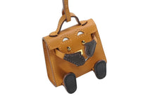 Load image into Gallery viewer, 極美品 HERMES エルメス ケリードールチャーム タデラクト×シェブルミゾル オレンジ×ブラウン×ブラック U刻印 アクセサリー 中古 4b008261