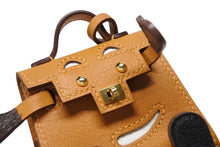 Load image into Gallery viewer, 極美品 HERMES エルメス ケリードールチャーム タデラクト×シェブルミゾル オレンジ×ブラウン×ブラック U刻印 アクセサリー 中古 4b008261