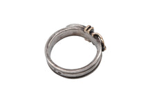 Load image into Gallery viewer, HERMES エルメス サンチュール ベルト リング 指輪 ヴィンテージ サイズ14号 シルバー925 18k 5.3g 美品 4b008264