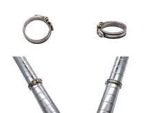 Load image into Gallery viewer, HERMES エルメス サンチュール ベルト リング 指輪 ヴィンテージ サイズ14号 シルバー925 18k 5.3g 美品 4b008264