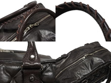 Load image into Gallery viewer, BALENCIAGA バレンシアガ マトラッセ シティ ハンドバッグ 168032 ブラウン レザー シルバー金具 美品 中古 4b008268