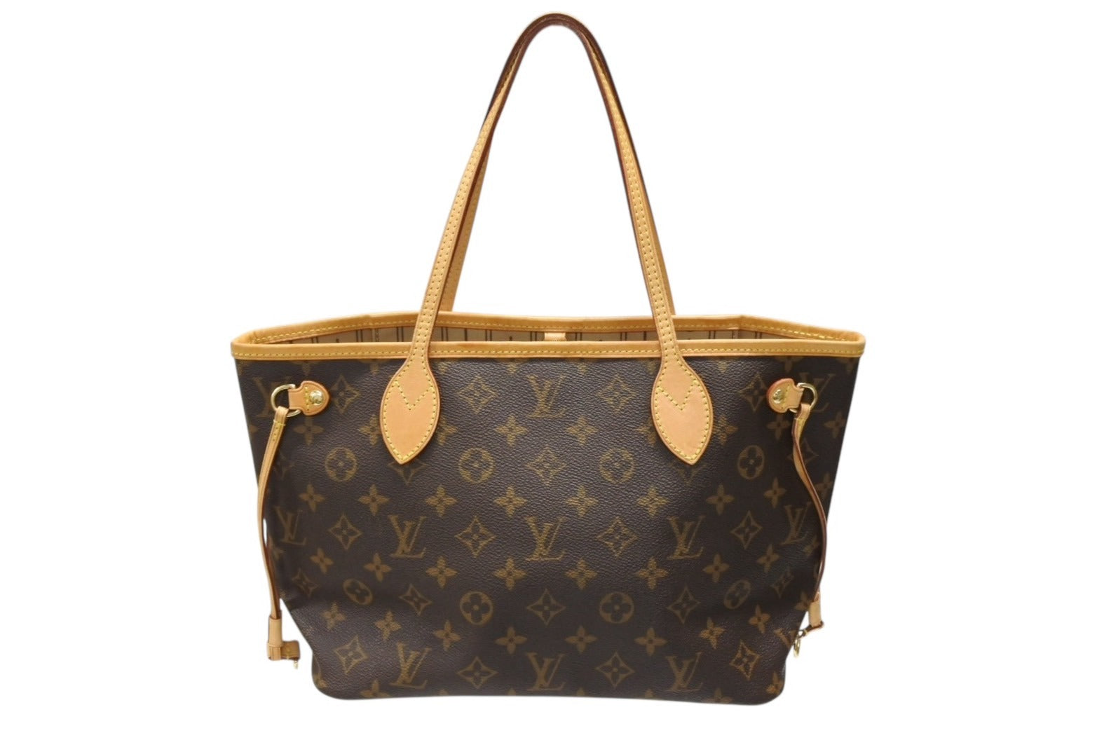 ナチュラル美品 ルイ ヴィトン LOUISVUITTON LOUIS VUITTON ルイヴィトン 三つ折り財布 モノグラム