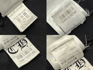 CHROME HEARTS クロムハーツ 半袖Tシャツ サイズS スクロールラベルロゴ プリント CHプラス ブラック ピンク 美品 中古 4b008284