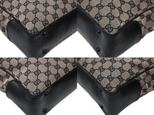 Load image into Gallery viewer, 極美品 GUCCI グッチ バンブー トートバッグ 112530 ピンク ブラック レザー GGキャンバス ブラック金具 中古 4b008302