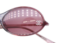 Load image into Gallery viewer, CHANEL シャネル オーバル サングラス 5044-B c.683/5 サイズ52□18 135 ココマーク ラインストーン ワインレッド 美品 中古 4b008306