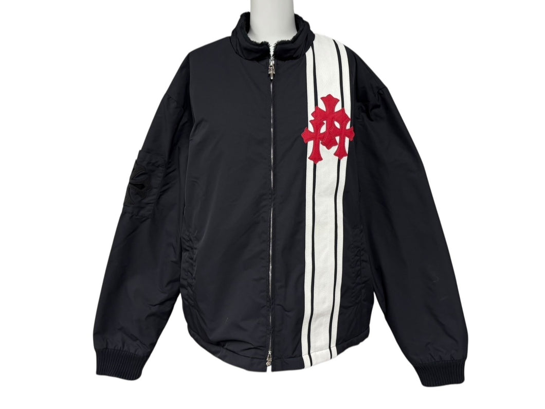 N*9様 美品※CHROME HEARTS クロムハーツ ナイロンジャケットブル den_1.jpg