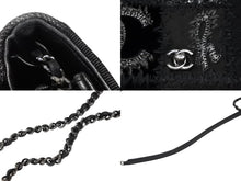 Load image into Gallery viewer, 極美品 CHANEL シャネル パッチワーク BORO チェーンショルダーバッグ ココマーク 25番台 デニム ツイード ブラック シルバー 中古 4b008319