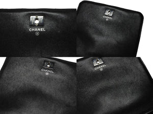 極美品 CHANEL シャネル パッチワーク BORO チェーンショルダーバッグ ココマーク 25番台 デニム ツイード ブラック シルバー 中古 4b008319