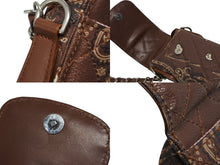 画像をギャラリービューアに読み込む, 極美品 THE WORLD IS YOURS ザ ワールド イズ ユアーズ ペイズリー キルティング ミニ ポーチ ショルダー レザー ブラウン 中古 4b008320