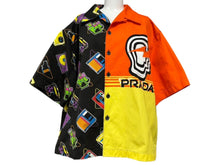 Load image into Gallery viewer, PRADA プラダ 半袖シャツ ダブルマッチポプリングボウリングシャツ SS19 サイズXXL コットン 美品 中古 4b008324