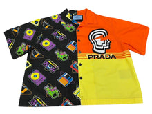 Load image into Gallery viewer, PRADA プラダ 半袖シャツ ダブルマッチポプリングボウリングシャツ SS19 サイズXXL コットン 美品 中古 4b008324