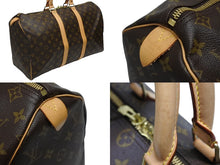 Load image into Gallery viewer, 極美品 LOUIS VUITTON ルイヴィトン モノグラム キーポル45 ボストンバッグ M41428 PVC ヌメ革 ブラウン ゴールド金具 中古 4b008379