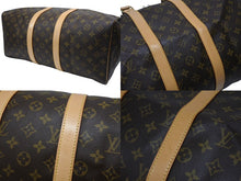 Load image into Gallery viewer, 極美品 LOUIS VUITTON ルイヴィトン モノグラム キーポル45 ボストンバッグ M41428 PVC ヌメ革 ブラウン ゴールド金具 中古 4b008379