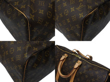 Load image into Gallery viewer, 極美品 LOUIS VUITTON ルイヴィトン モノグラム キーポル45 ボストンバッグ M41428 PVC ヌメ革 ブラウン ゴールド金具 中古 4b008379