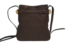 Load image into Gallery viewer, 極美品 MIUMIU ミュウミュウ ナッパレザー ポーチ ショルダーバッグ ブラウン レザー 5NR461 ゴールド金具 中古 4b008384