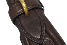 Load image into Gallery viewer, 極美品 MIUMIU ミュウミュウ ナッパレザー ポーチ ショルダーバッグ ブラウン レザー 5NR461 ゴールド金具 中古 4b008384