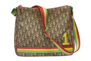 Christian Dior クリスチャンディオール メッセンジャーバッグ ショルダーバッグ 02RU 0064 ラスタカラー ガリアーノ期 良品 中古 4b008387