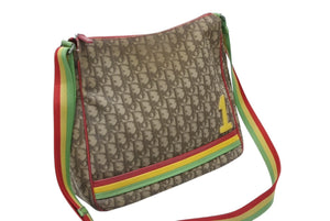 Christian Dior クリスチャンディオール メッセンジャーバッグ ショルダーバッグ 02RU 0064 ラスタカラー ガリアーノ期 良品 中古 4b008387