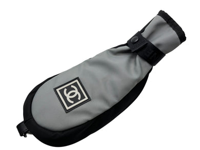 極美品 CHANEL シャネル スポーツライン ゴルフクラブヘッドカバー 3 8番台ココマーク ナイロン ブラック 中古 4b008242