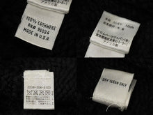 Load image into Gallery viewer, 極美品 CHROME HEARTS クロムハーツ クロスパッチ ニットキャップ ビーニー カシミヤ レザー シルバー925 ブラック 中古 4b008404
