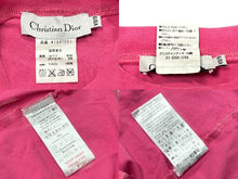 Load image into Gallery viewer, Christian Dior クリスチャンディオール ガリアーノ期 KIDS 半袖Ｔシャツ A1S4TEE1 ピンク イエロー スタッズ コットン ポリウレタン 良品 中古 4b008439