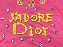 Load image into Gallery viewer, Christian Dior クリスチャンディオール ガリアーノ期 KIDS 半袖Ｔシャツ A1S4TEE1 ピンク イエロー スタッズ コットン ポリウレタン 良品 中古 4b008439