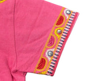 Load image into Gallery viewer, Christian Dior クリスチャンディオール ガリアーノ期 KIDS 半袖Ｔシャツ A1S4TEE1 ピンク イエロー スタッズ コットン ポリウレタン 良品 中古 4b008439