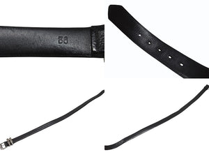 CHROME HEARTS クロムハーツ BLT CLT ROLLER 3PC/3PCケルティックローラー SIZE36 全長114cm レザーベルト ブラック 美品 中古 4b008443