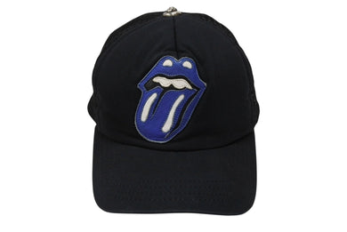 CHROME HEARTS クロムハーツ リップ&タン トラッカーキャップ ローリングストーンズ ロンドン限定 ブラック ブルー 美品 中古 4b008450