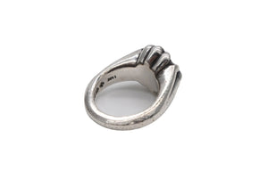 CHROME HEARTS クロムハーツ スモール カットアウト CHプラスリング 指輪 重量約13.1g サイズ9号 シルバー925 美品 中古 4b008458