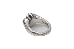 CHROME HEARTS クロムハーツ スモール カットアウト CHプラスリング 指輪 重量約13.1g サイズ9号 シルバー925 美品 中古 4b008458