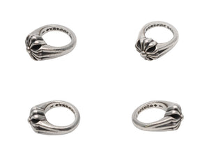 CHROME HEARTS クロムハーツ スモール カットアウト CHプラスリング 指輪 重量約13.1g サイズ9号 シルバー925 美品 中古 4b008458