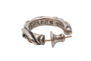 CHROMEHEARTS クロムハーツ HOOPSCROOL スクロールフープ ピアス 片耳 アクセサリー シルバーピアス '97刻印 シルバー925 3.8g 美品 中古 4b008466