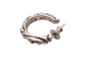 CHROMEHEARTS クロムハーツ HOOPSCROOL スクロールフープ ピアス 片耳 アクセサリー シルバーピアス '97刻印 シルバー925 3.8g 美品 中古 4b008466