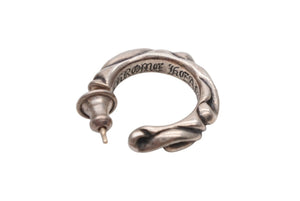 CHROMEHEARTS クロムハーツ HOOPSCROOL スクロールフープ ピアス 片耳 アクセサリー シルバーピアス '97刻印 シルバー925 3.8g 美品 中古 4b008466