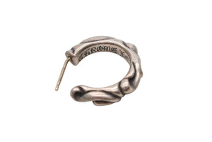 CHROMEHEARTS クロムハーツ HOOPSCROOL スクロールフープ ピアス 片耳 アクセサリー シルバーピアス '97刻印 シルバー925 3.8g 美品 中古 4b008466