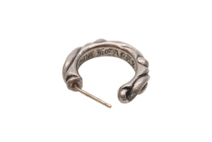 CHROMEHEARTS クロムハーツ HOOPSCROOL スクロールフープ ピアス 片耳 アクセサリー シルバーピアス '97刻印 シルバー925 3.8g 美品 中古 4b008466