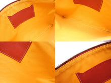 Load image into Gallery viewer, 極美品 GOYARD ゴヤール セナMM クラッチバッグ ヘリンボーン柄 レッド PVC レザー 中古 4b008475