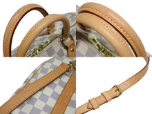 Load image into Gallery viewer, 極美品 LOUIS VUITTON ルイヴィトン スピーディバンドリエール30 N41373 ダミエアズールキャンバス ホワイト ブラウン 中古 4b008501