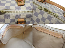 Load image into Gallery viewer, 極美品 LOUIS VUITTON ルイヴィトン スピーディバンドリエール30 N41373 ダミエアズールキャンバス ホワイト ブラウン 中古 4b008501