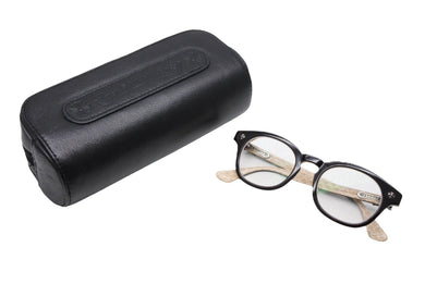 CHROME HEARTS クロムハーツ BABY-A 度入りメガネ アイウェア 48□22 145 CHプラス ダガー装飾 ブラック 美品 中古 4b008513